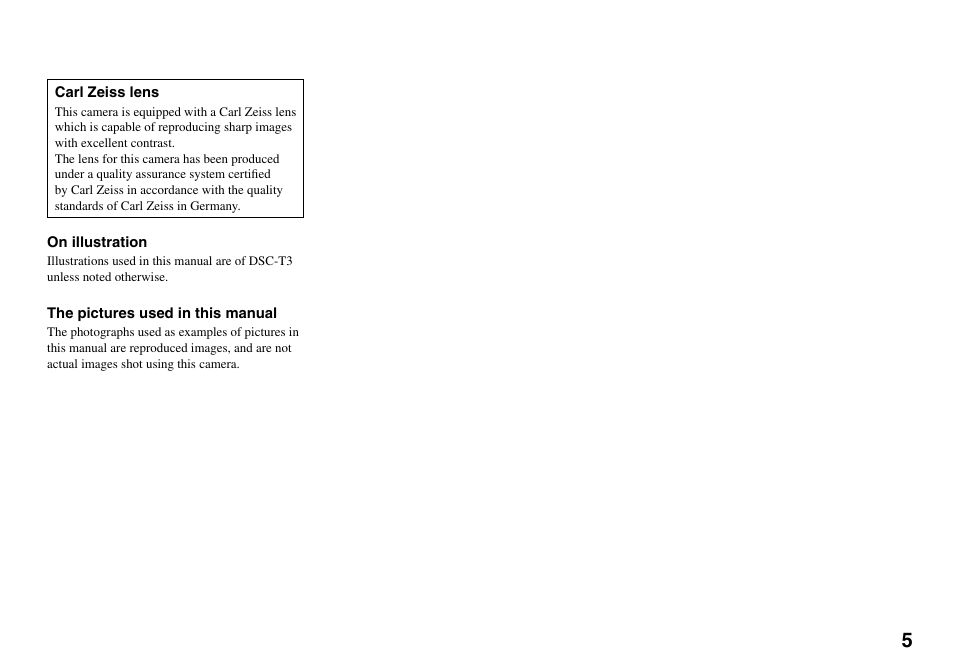 Sony DSC-T33 User Manual | Page 5 / 144
