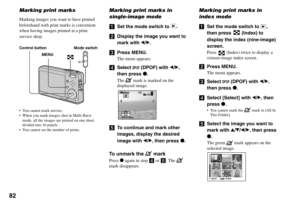 Sony DSC-T33 User Manual | Page 82 / 144