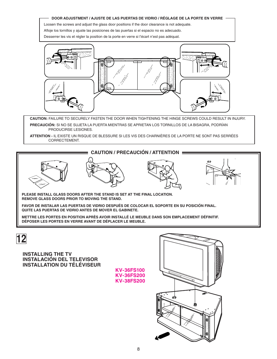 Sony KV-36FS200 User Manual | Page 8 / 12