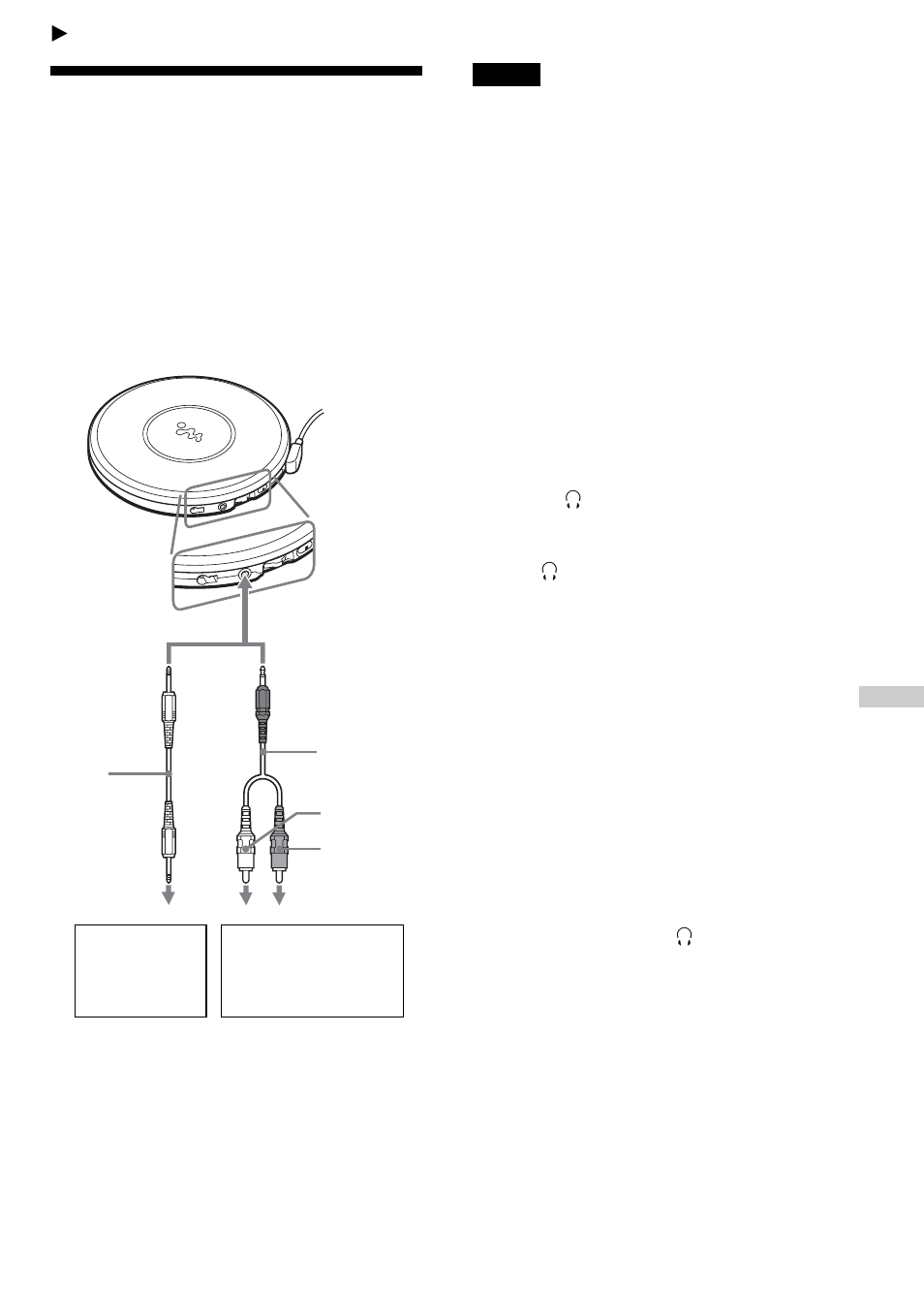 Connecting your cd player, Connecting a stereo system | Sony D-NE1 User Manual | Page 27 / 40