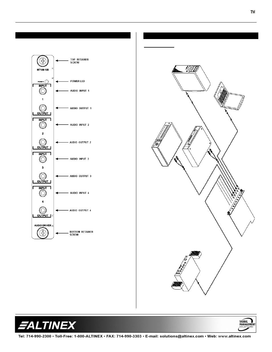 Multi-tasker | Altinex MT108-105 User Manual | Page 5 / 11