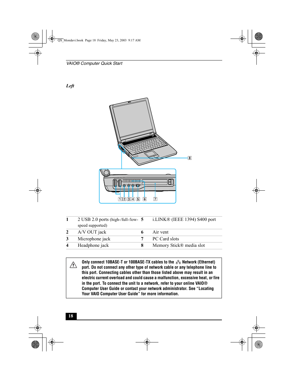 Sony PCG-FRV27 User Manual | Page 18 / 68