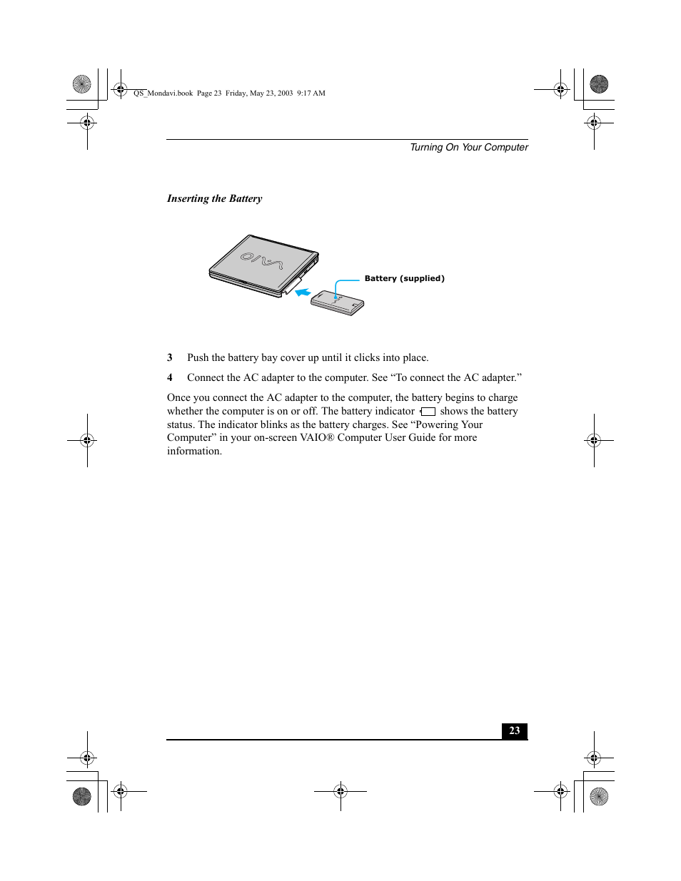 Sony PCG-FRV27 User Manual | Page 23 / 68