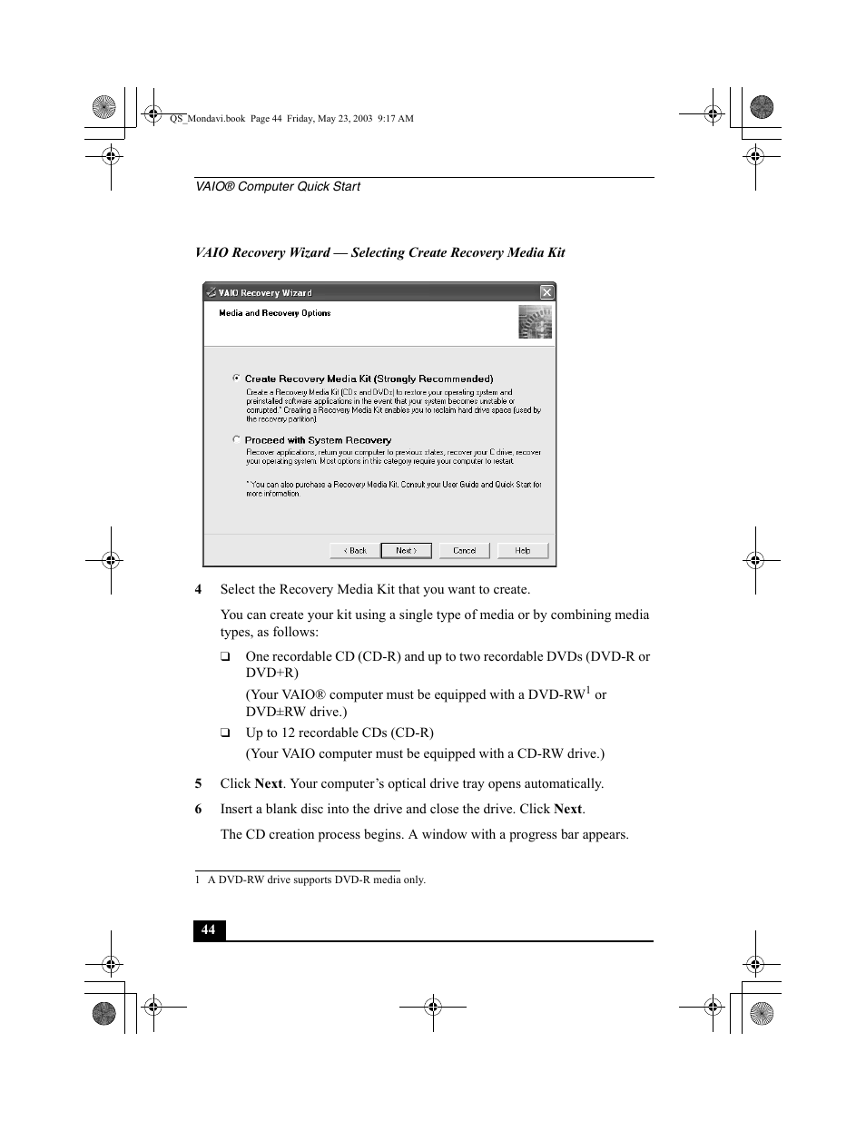 Sony PCG-FRV27 User Manual | Page 44 / 68