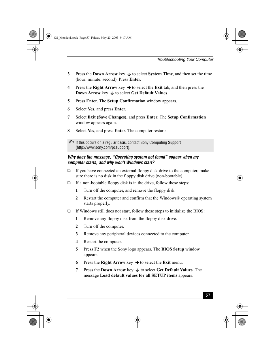 Sony PCG-FRV27 User Manual | Page 57 / 68