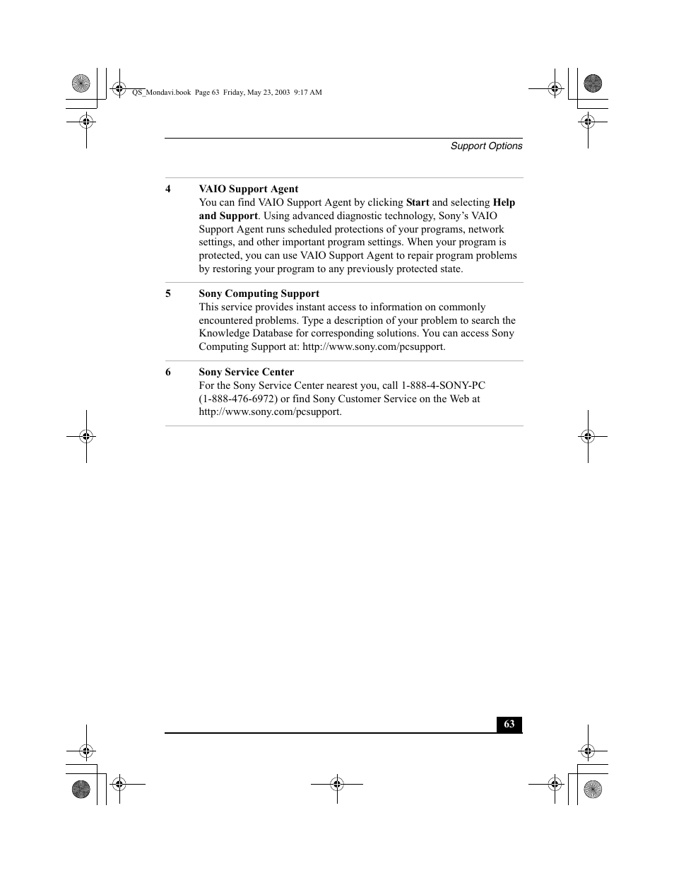 Sony PCG-FRV27 User Manual | Page 63 / 68