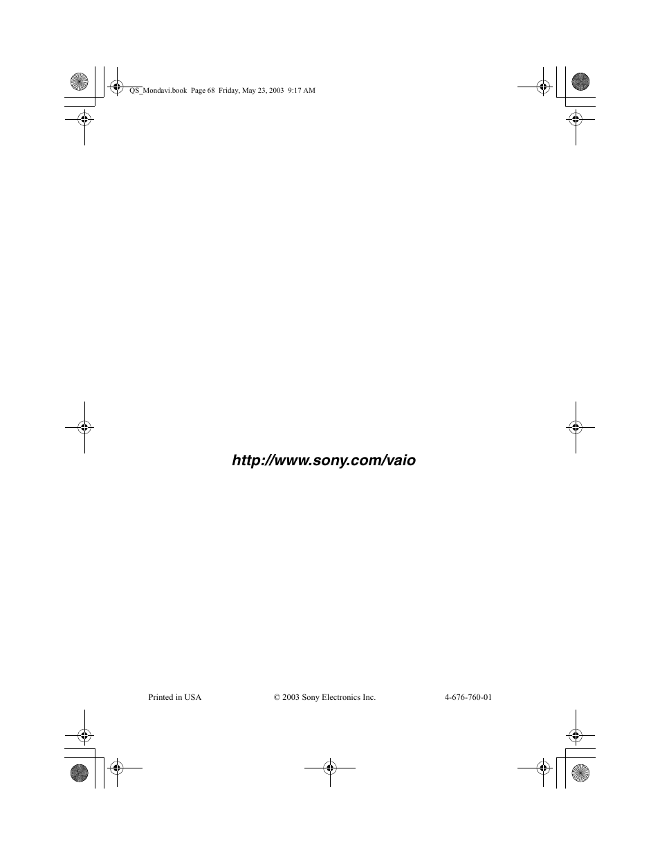 Sony PCG-FRV27 User Manual | Page 68 / 68