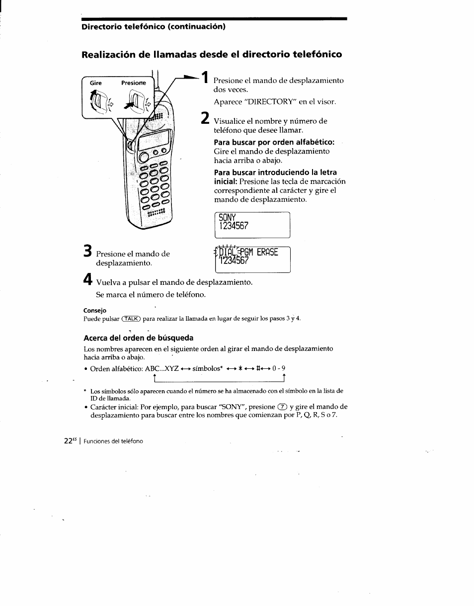 Acerca del orden de búsqueda | Sony SPP-SS960 User Manual | Page 57 / 71