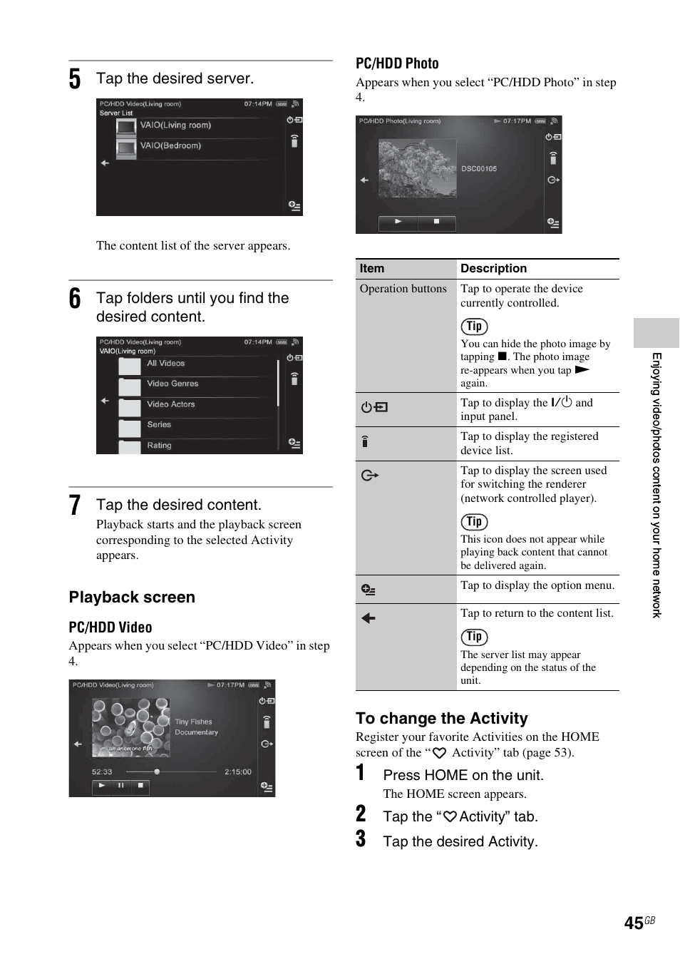 Playback screen | Sony RM-NU1 User Manual | Page 45 / 98