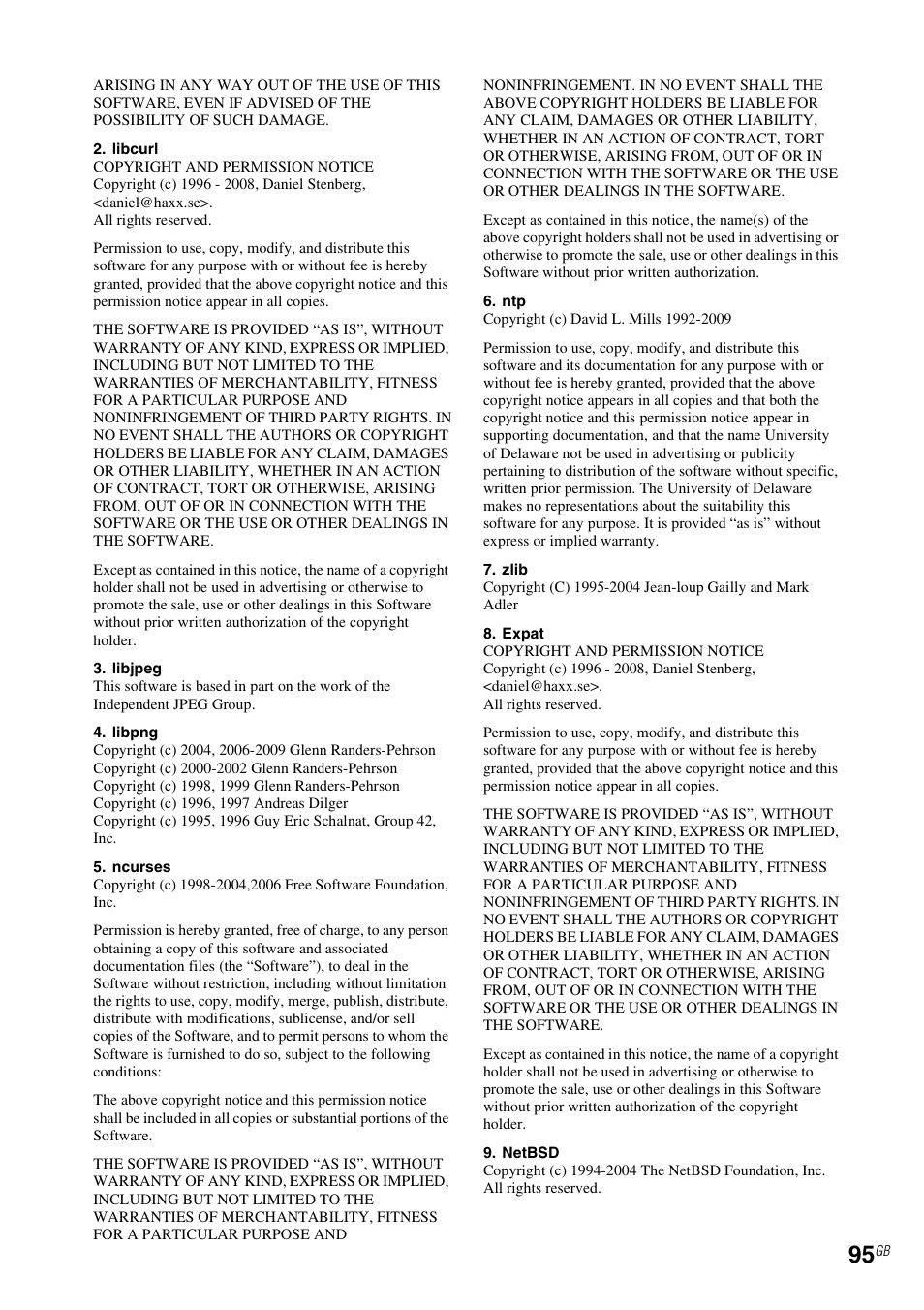 Sony RM-NU1 User Manual | Page 95 / 98