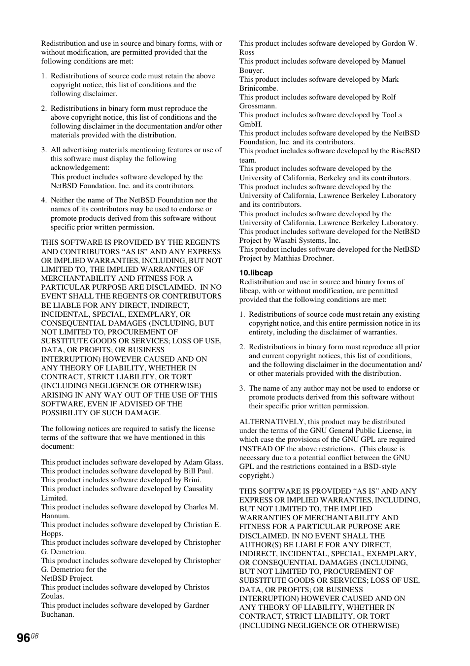 Sony RM-NU1 User Manual | Page 96 / 98