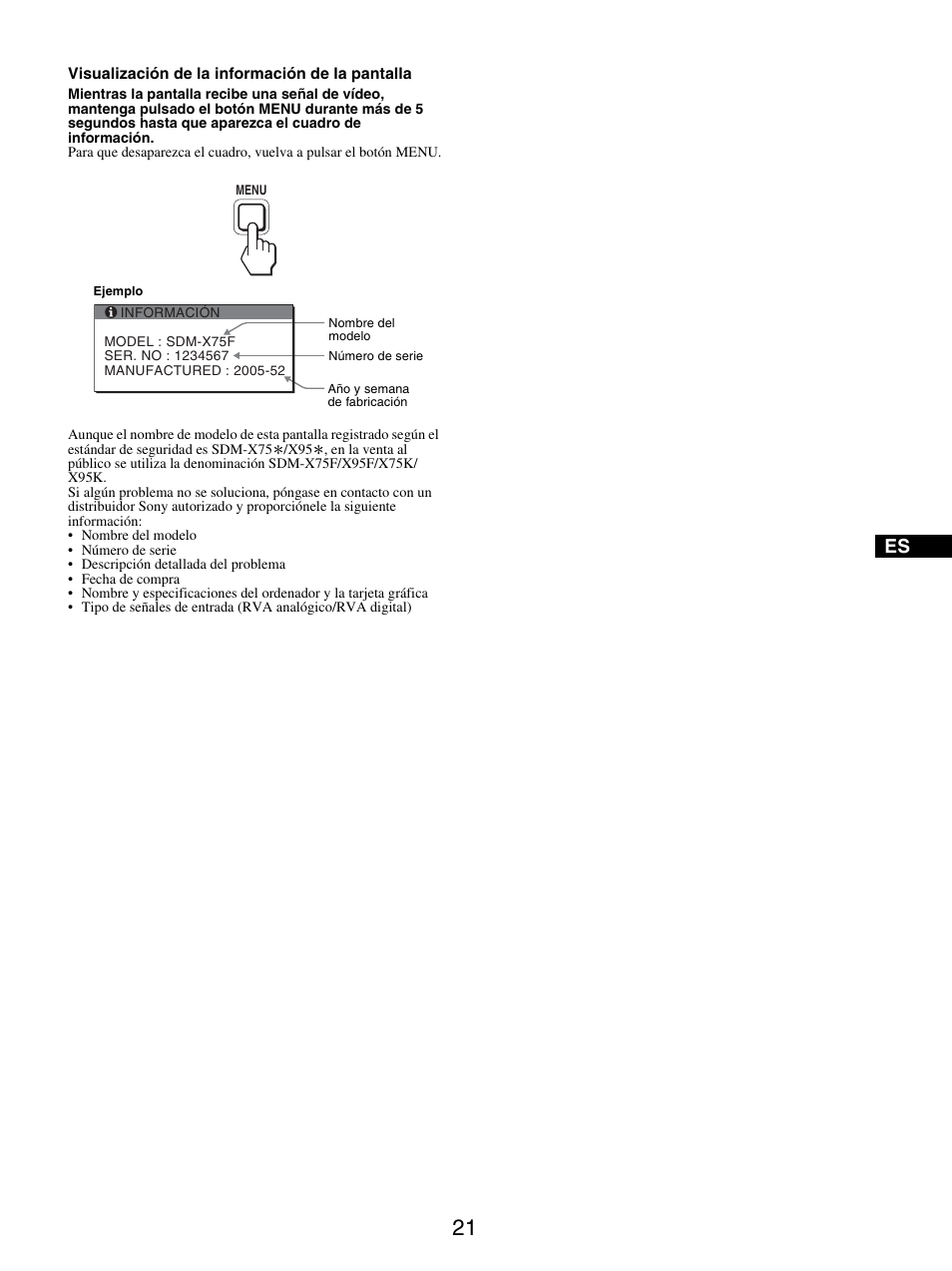 Sony SDM-X95FB User Manual | Page 117 / 385