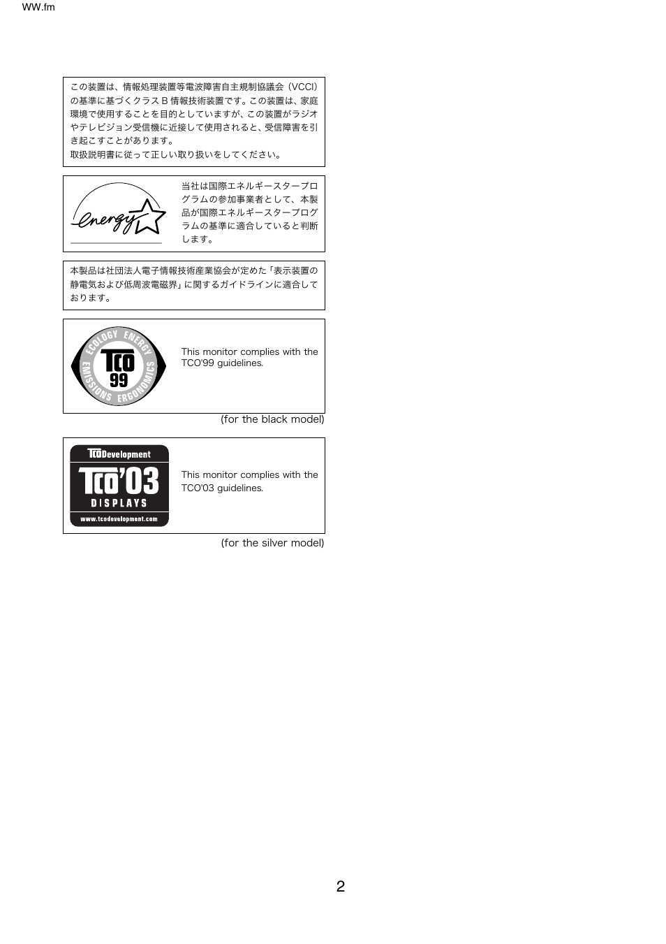 Sony SDM-X95FB User Manual | Page 2 / 385