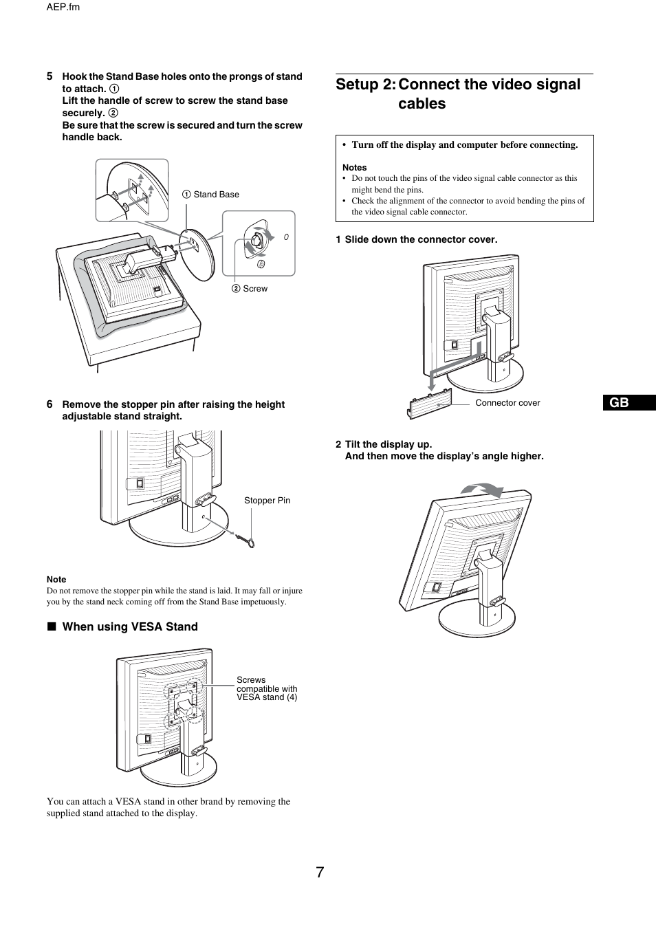 Setup 2: connect the video signal cables | Sony SDM-X95FB User Manual | Page 31 / 385