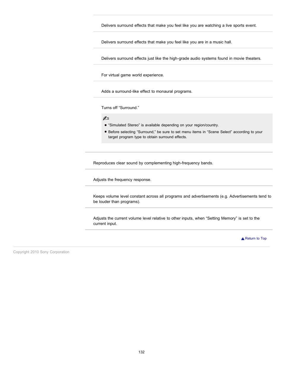 Sony KDL-55HX701 User Manual | Page 136 / 141