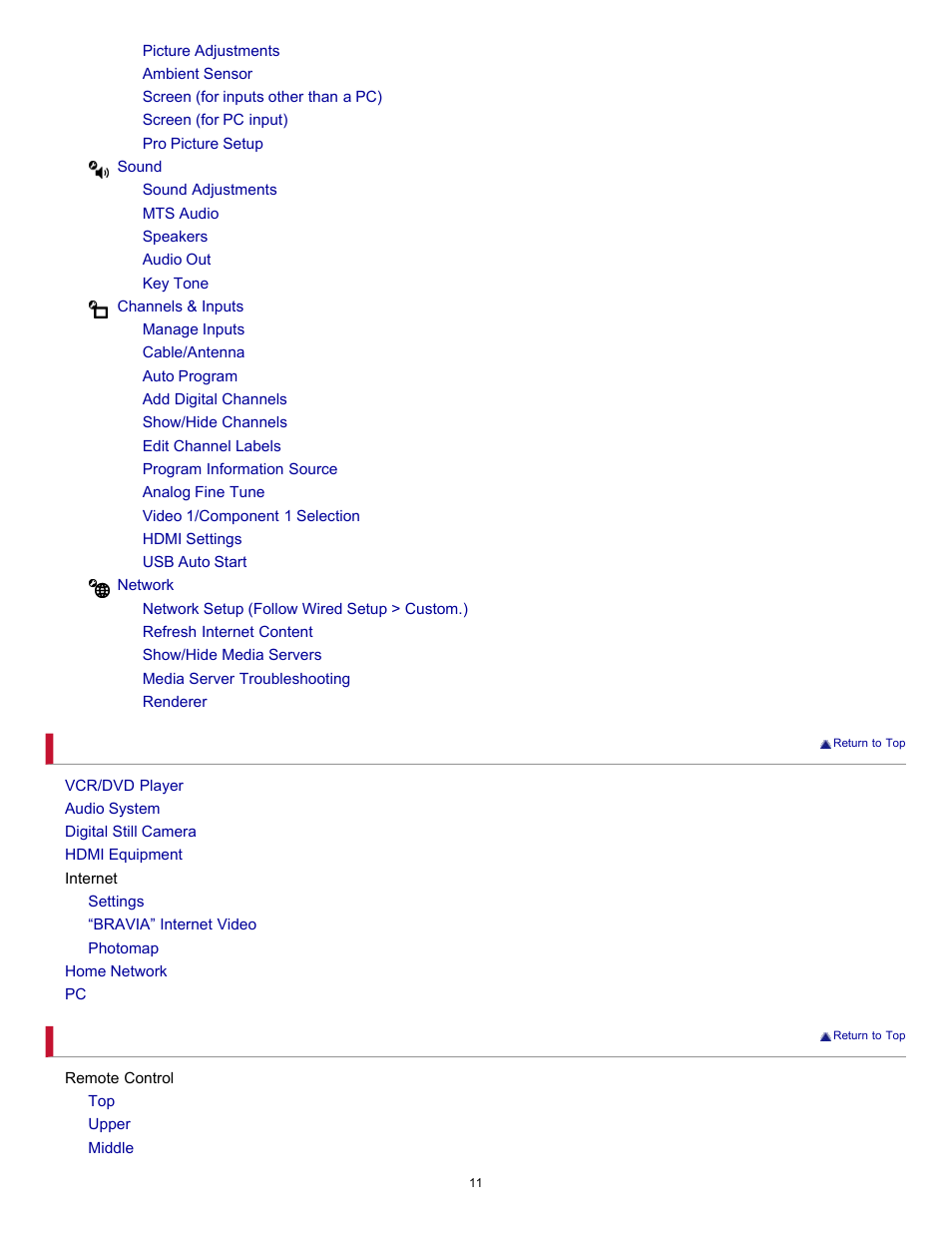 Sony KDL-55HX701 User Manual | Page 15 / 141