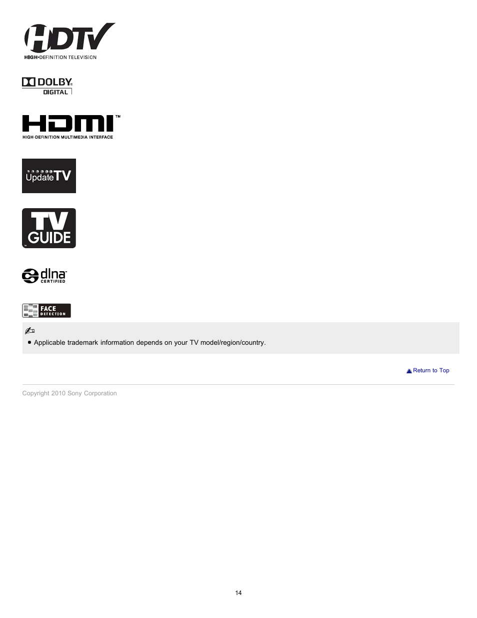 Sony KDL-55HX701 User Manual | Page 18 / 141