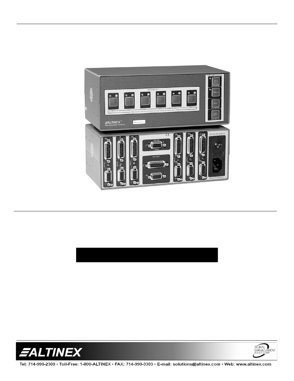 Altinex MX2414RM User Manual | 14 pages