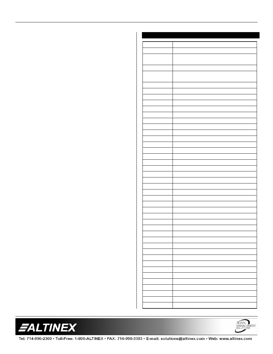 Switchers | Altinex MX2414RM User Manual | Page 12 / 14