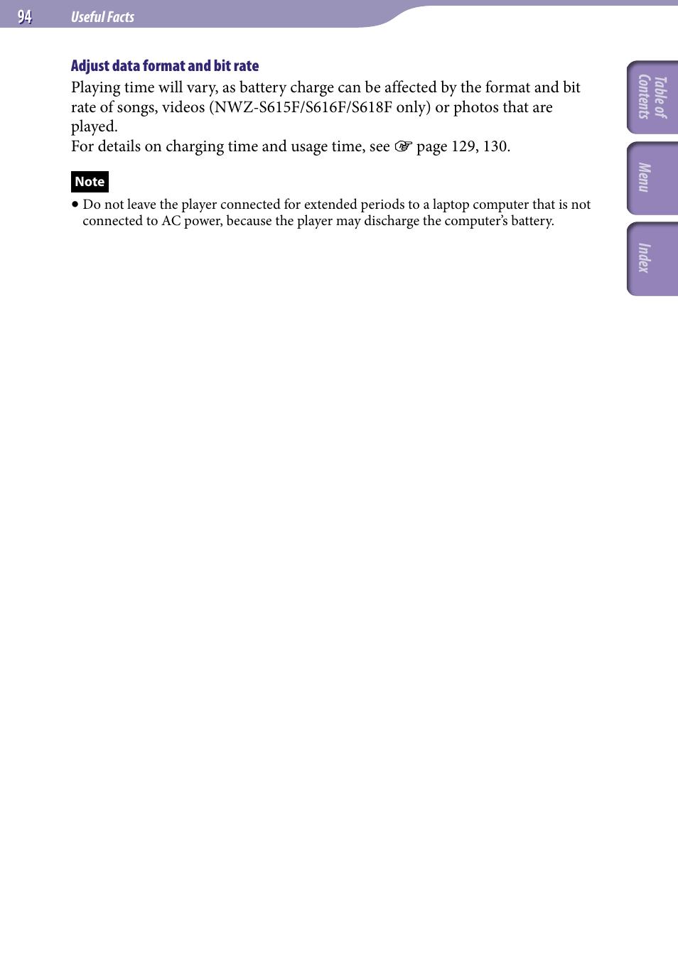 Sony NWZ-S616FSLV User Manual | Page 94 / 134