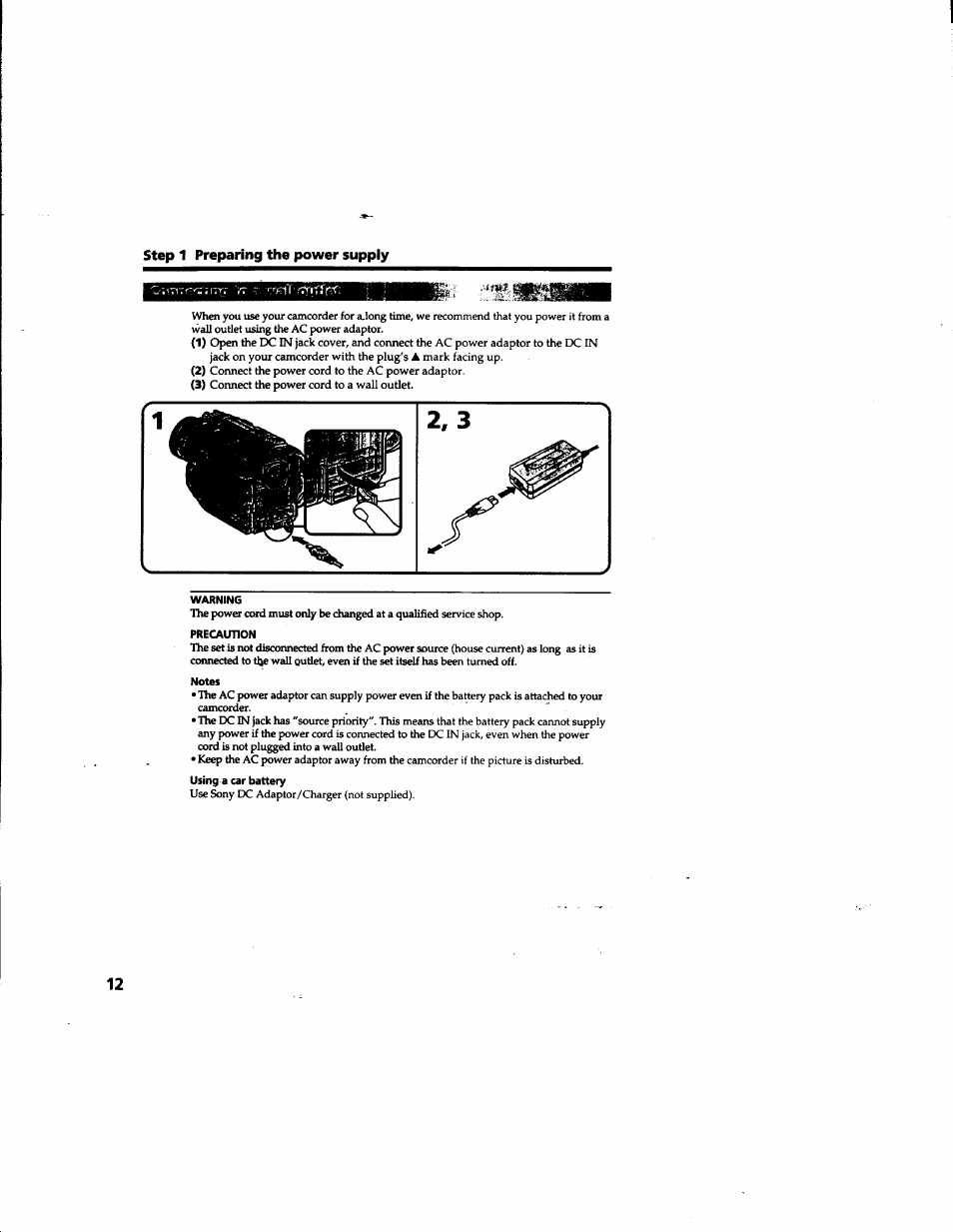 Sony DCR-TRV315 User Manual | Page 12 / 84