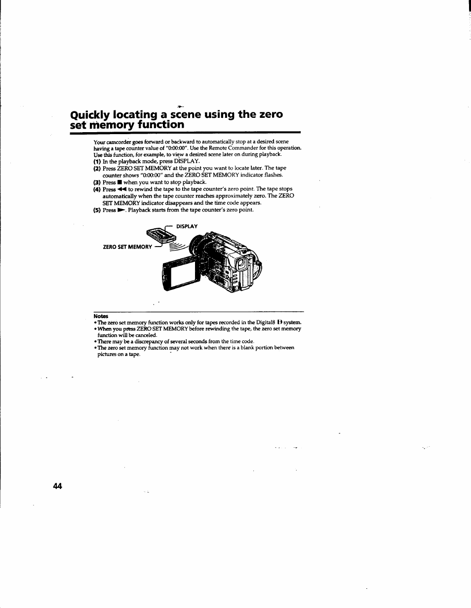 Sony DCR-TRV315 User Manual | Page 44 / 84