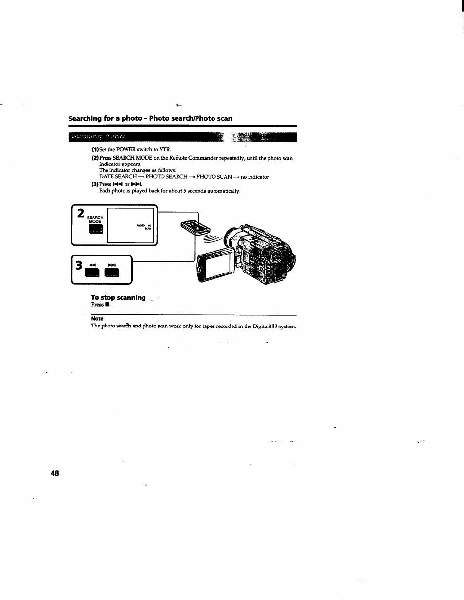 Note | Sony DCR-TRV315 User Manual | Page 48 / 84