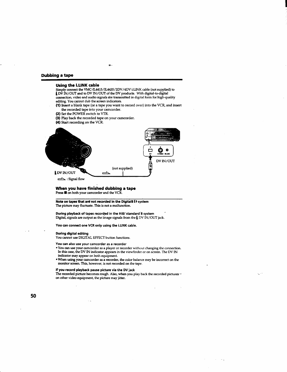 Sony DCR-TRV315 User Manual | Page 50 / 84