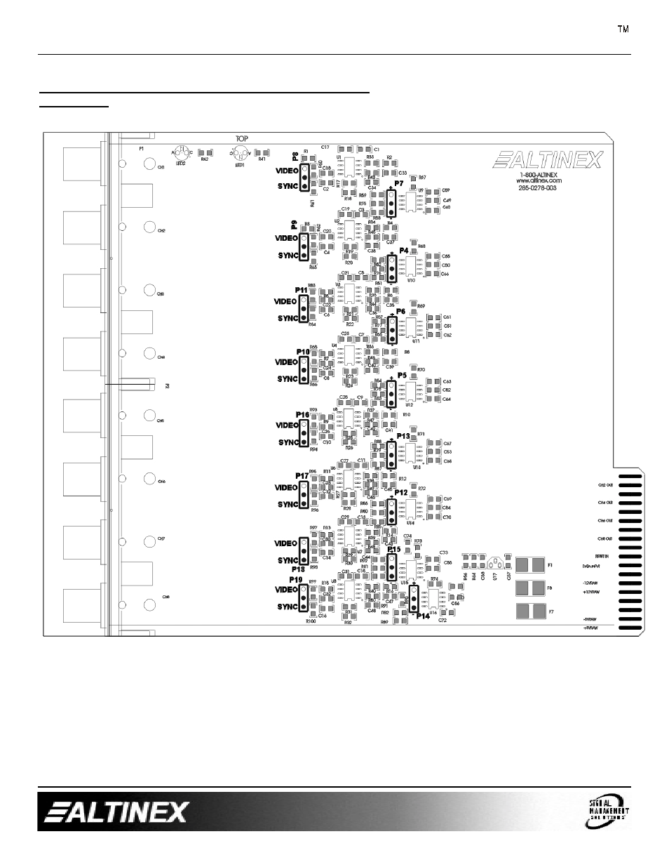 V-matrix | Altinex 8-out Video/Sync Output Cards VM2144VS User Manual | Page 11 / 13