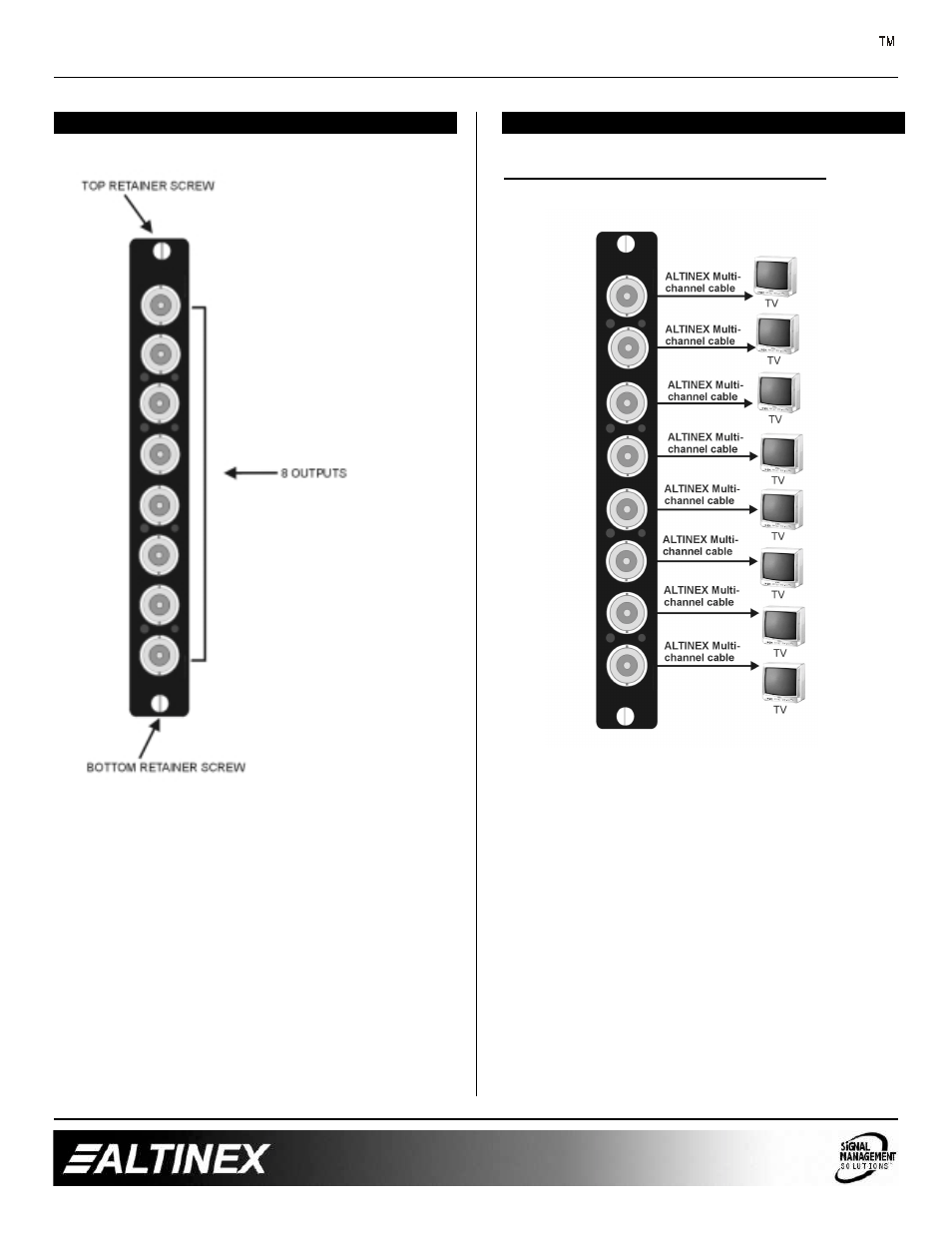 V-matrix | Altinex 8-out Video/Sync Output Cards VM2144VS User Manual | Page 5 / 13