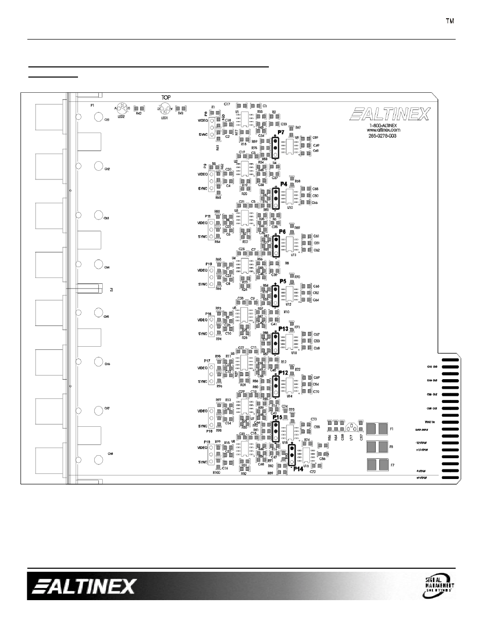 V-matrix | Altinex 8-out Video/Sync Output Cards VM2144VS User Manual | Page 7 / 13