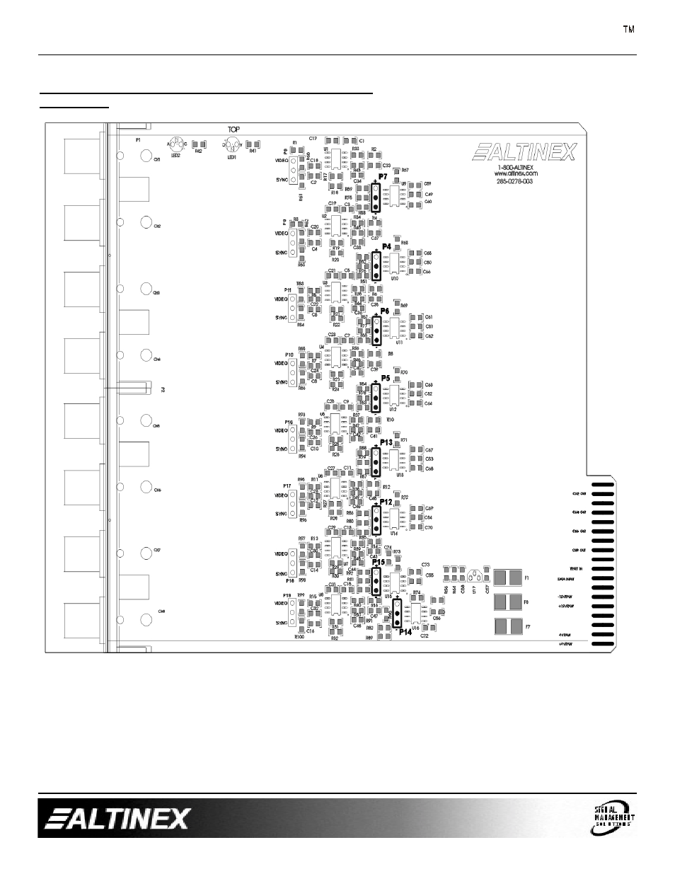 V-matrix | Altinex 8-out Video/Sync Output Cards VM2144VS User Manual | Page 8 / 13