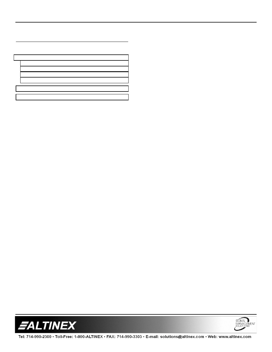 Line drivers | Altinex Table Mount Computer Video + Audio Line Driver DA2000TM User Manual | Page 2 / 9