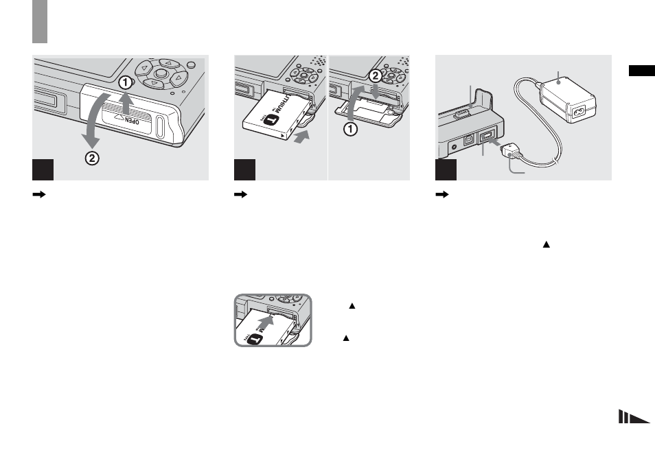 Getting started, Charging the battery pack | Sony DSC-T1 User Manual | Page 11 / 120