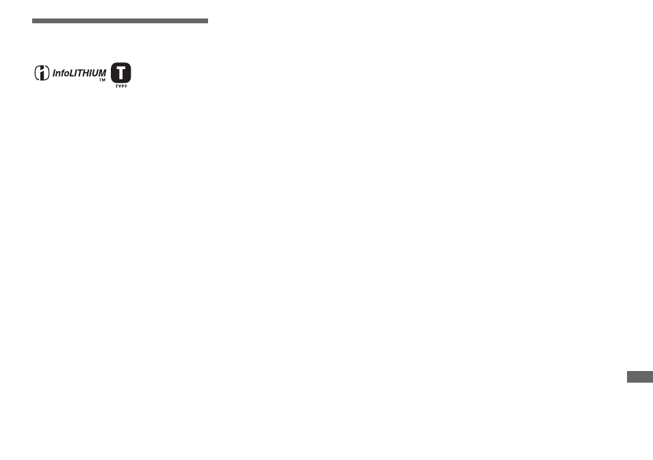 On “infolithium” battery pack | Sony DSC-T1 User Manual | Page 111 / 120