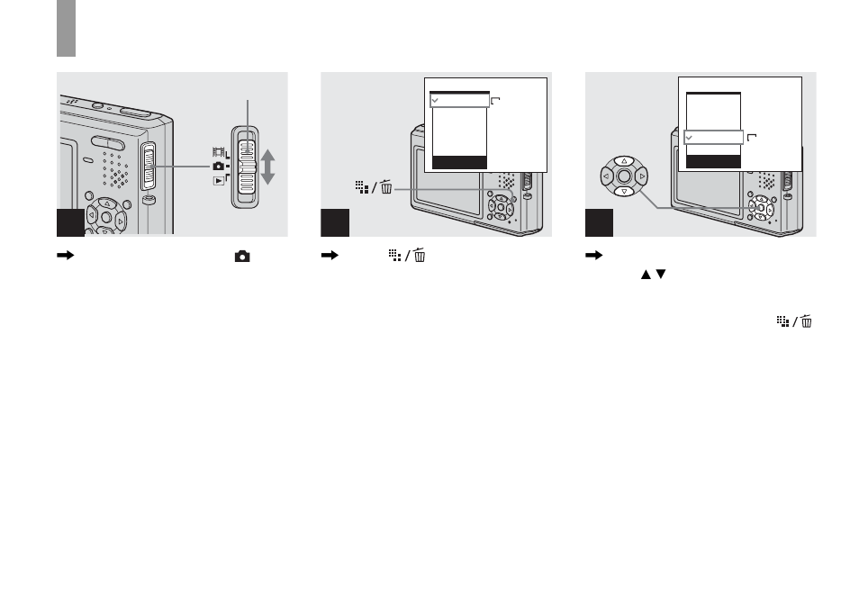 Setting the still image size | Sony DSC-T1 User Manual | Page 20 / 120