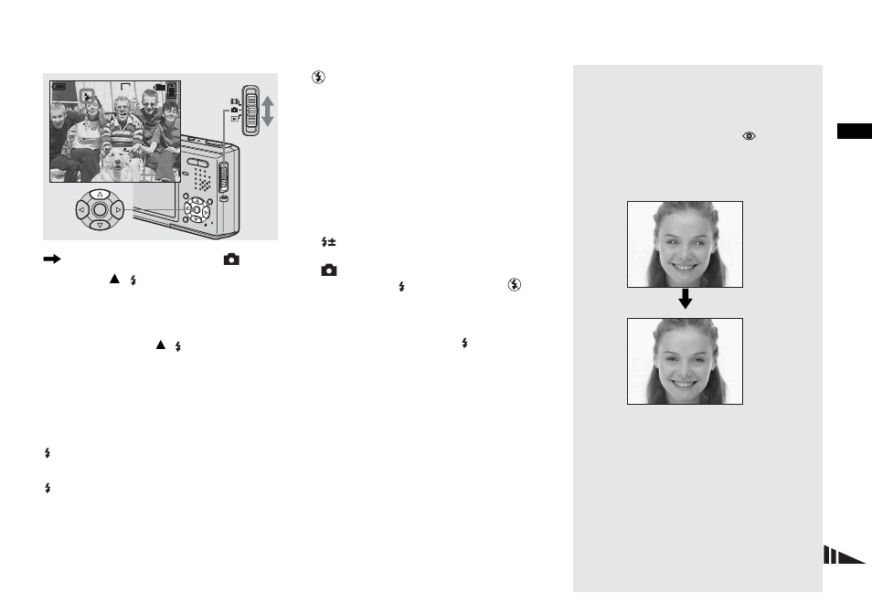 Selecting a flash mode | Sony DSC-T1 User Manual | Page 29 / 120