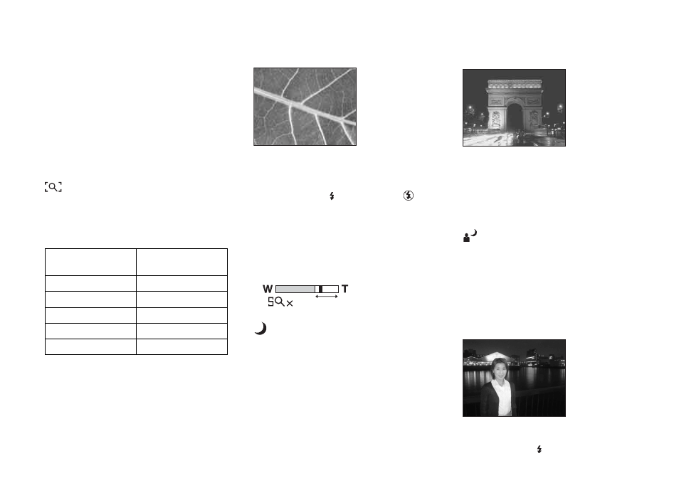 Shooting according to scene conditions, Scene selection | Sony DSC-T1 User Manual | Page 32 / 120