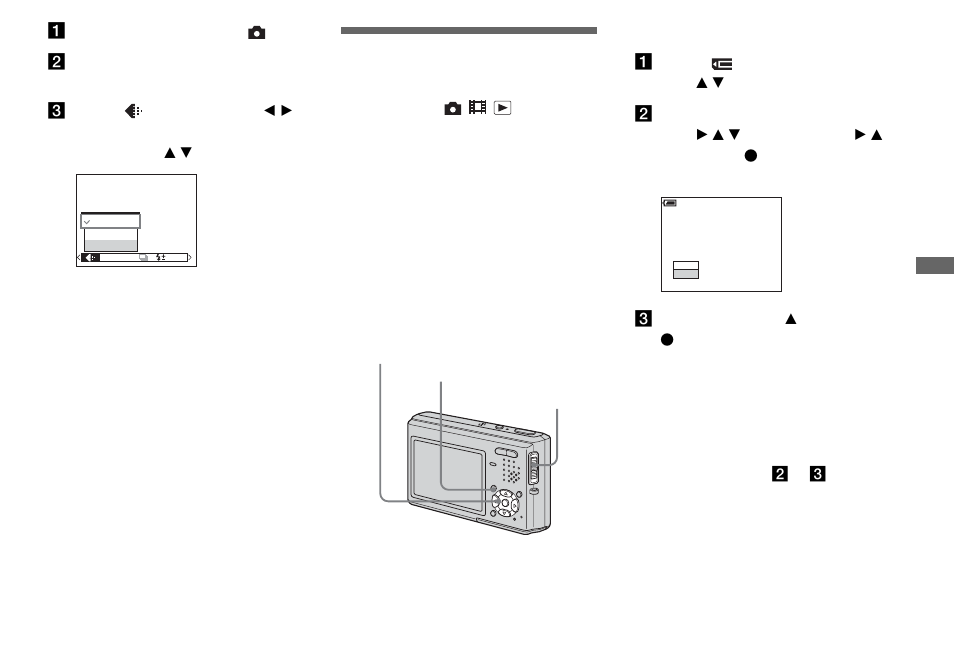 Creating or selecting a folder, Creating a new folder | Sony DSC-T1 User Manual | Page 45 / 120