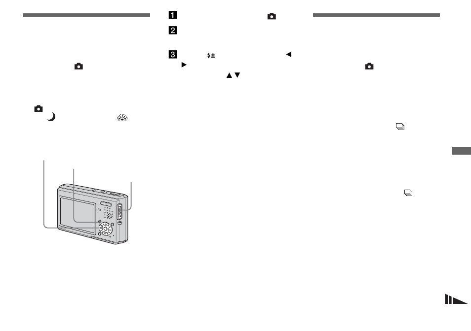 Adjusting the flash level, Shooting images continuously, Flash level | Burst | Sony DSC-T1 User Manual | Page 55 / 120