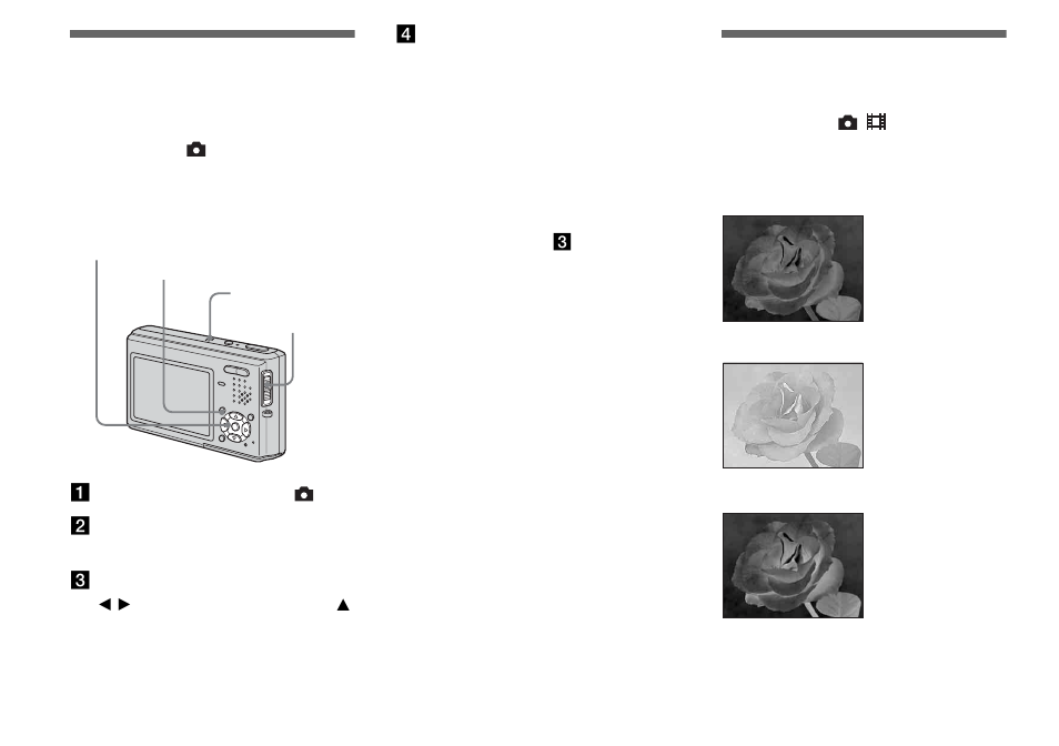 Shooting still images with audio files, Adding special effects, Voice | Picture effect | Sony DSC-T1 User Manual | Page 58 / 120