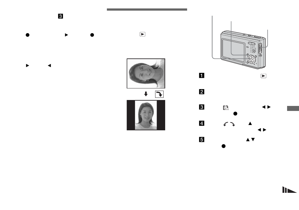 Rotating still images, Rotate | Sony DSC-T1 User Manual | Page 63 / 120