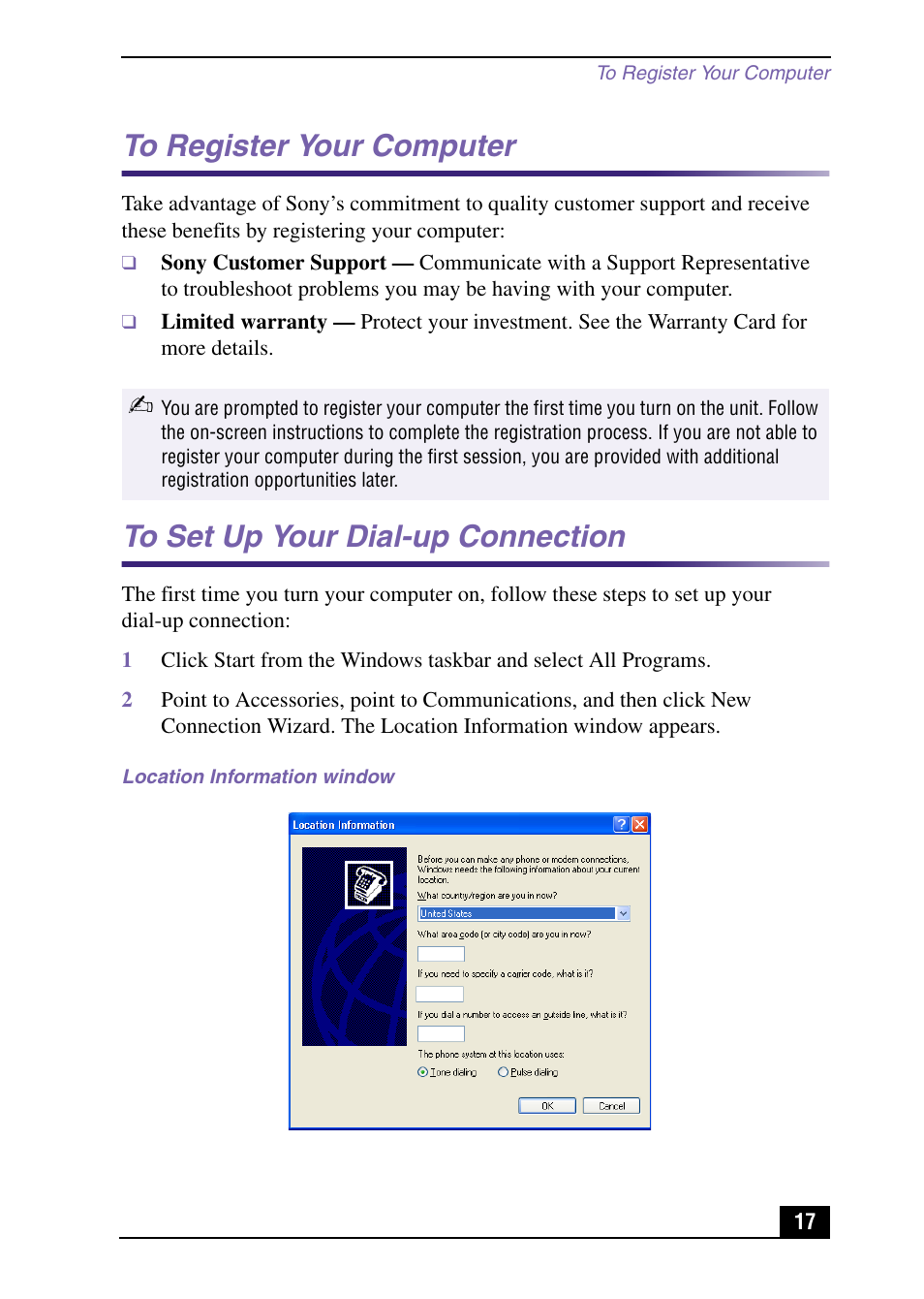 Sony PCV-RX571 User Manual | Page 17 / 56