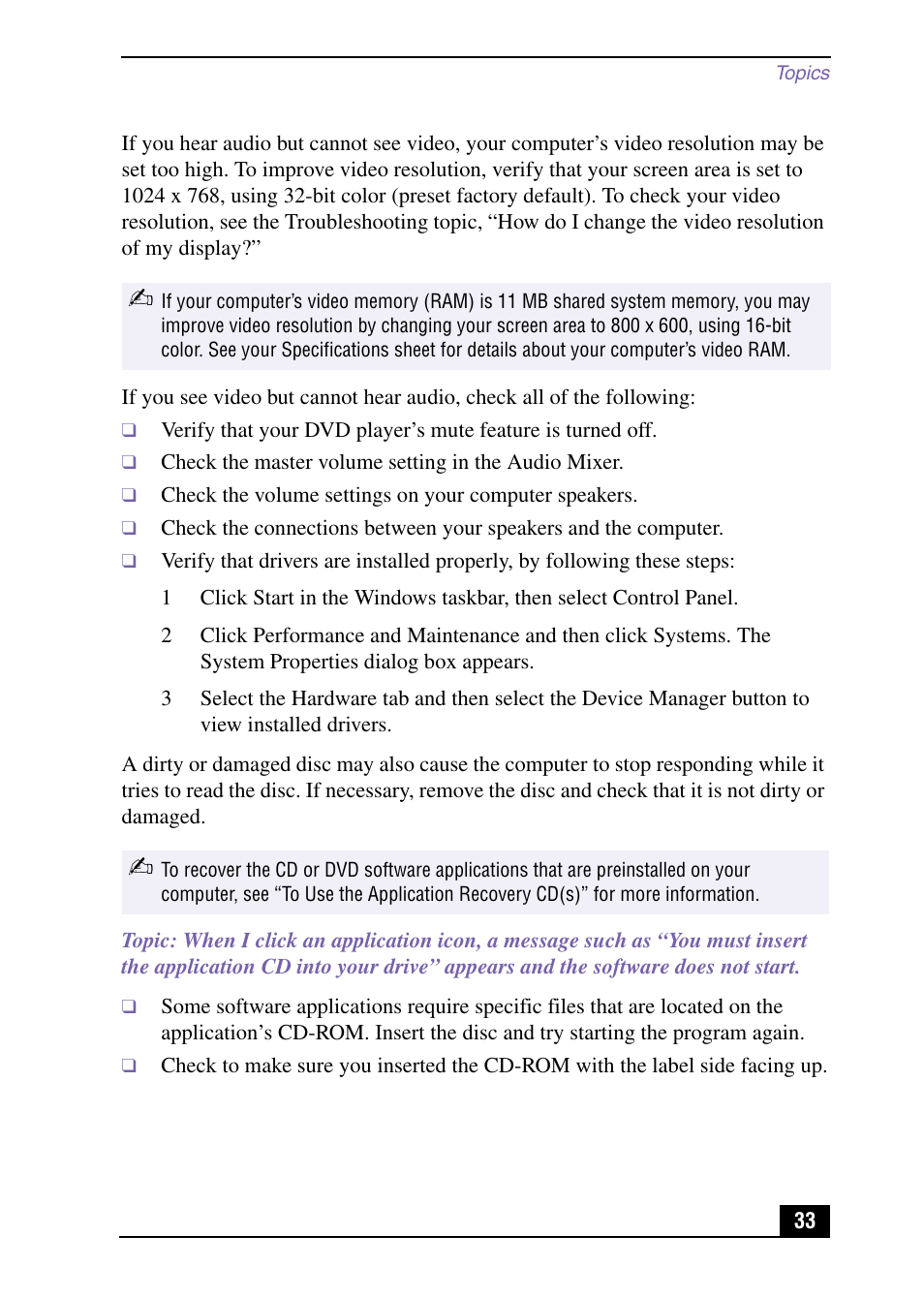 Sony PCV-RX571 User Manual | Page 33 / 56