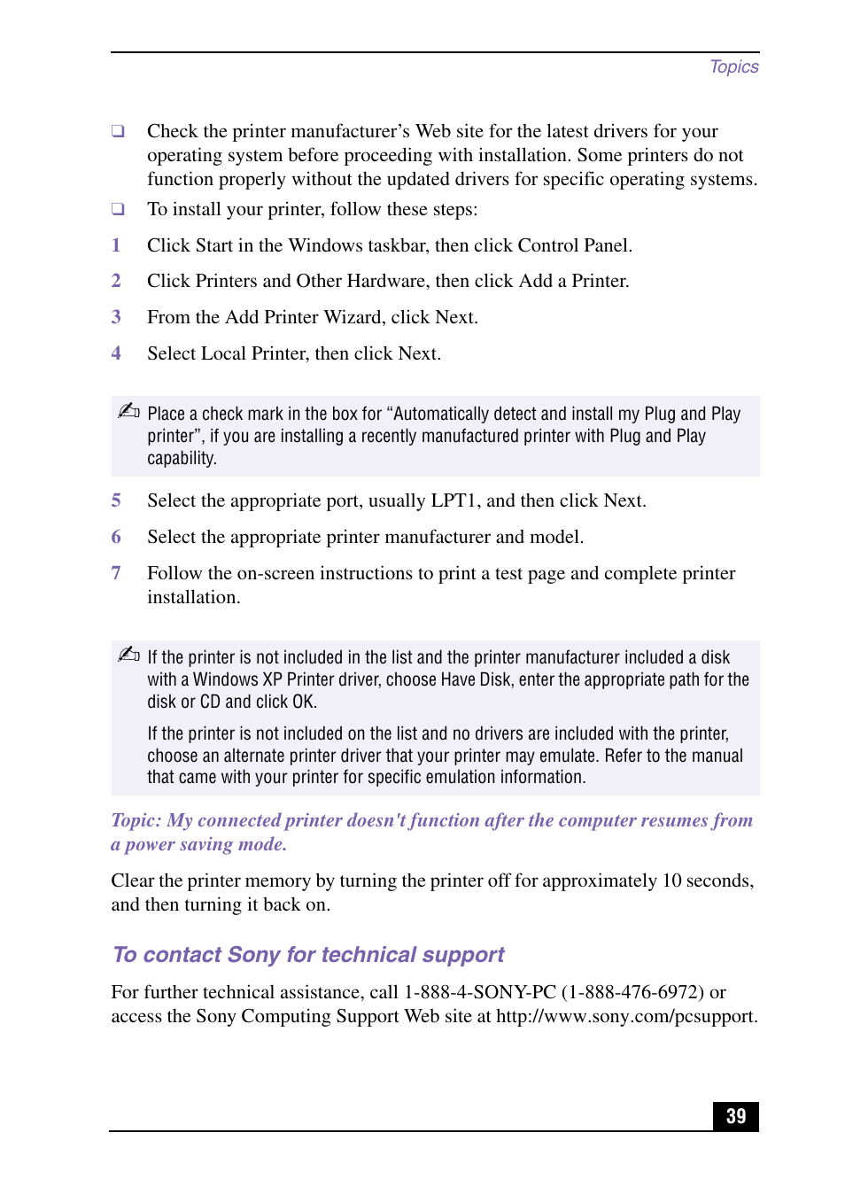 Sony PCV-RX571 User Manual | Page 39 / 56