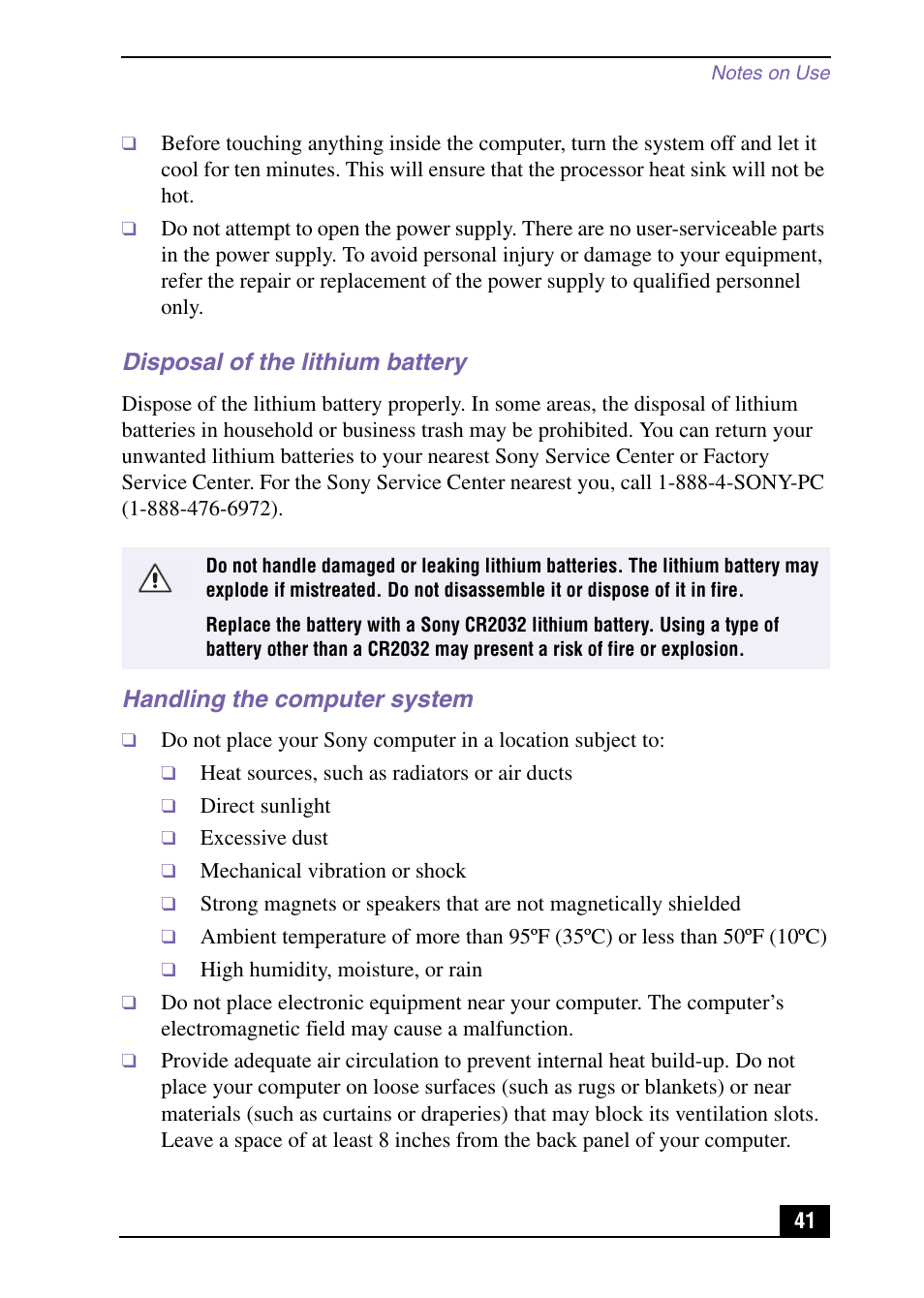 Sony PCV-RX571 User Manual | Page 41 / 56