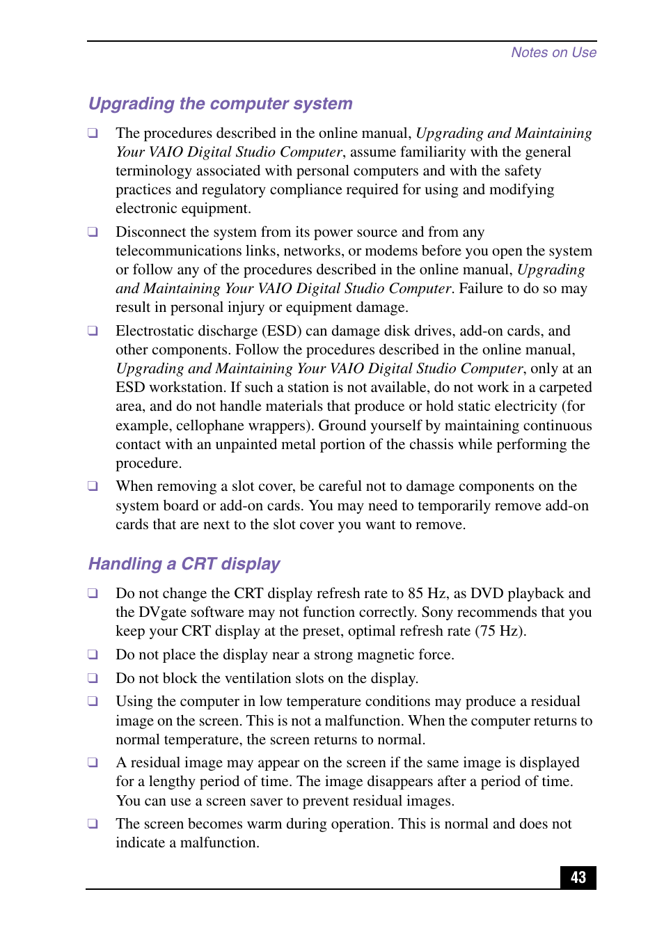 Sony PCV-RX571 User Manual | Page 43 / 56