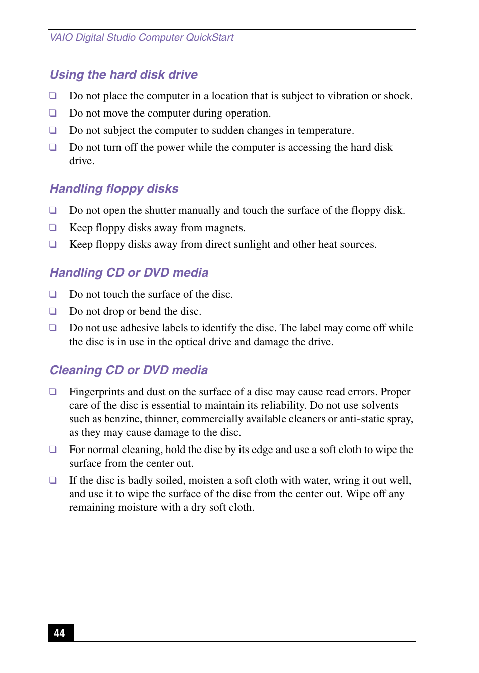 Sony PCV-RX571 User Manual | Page 44 / 56