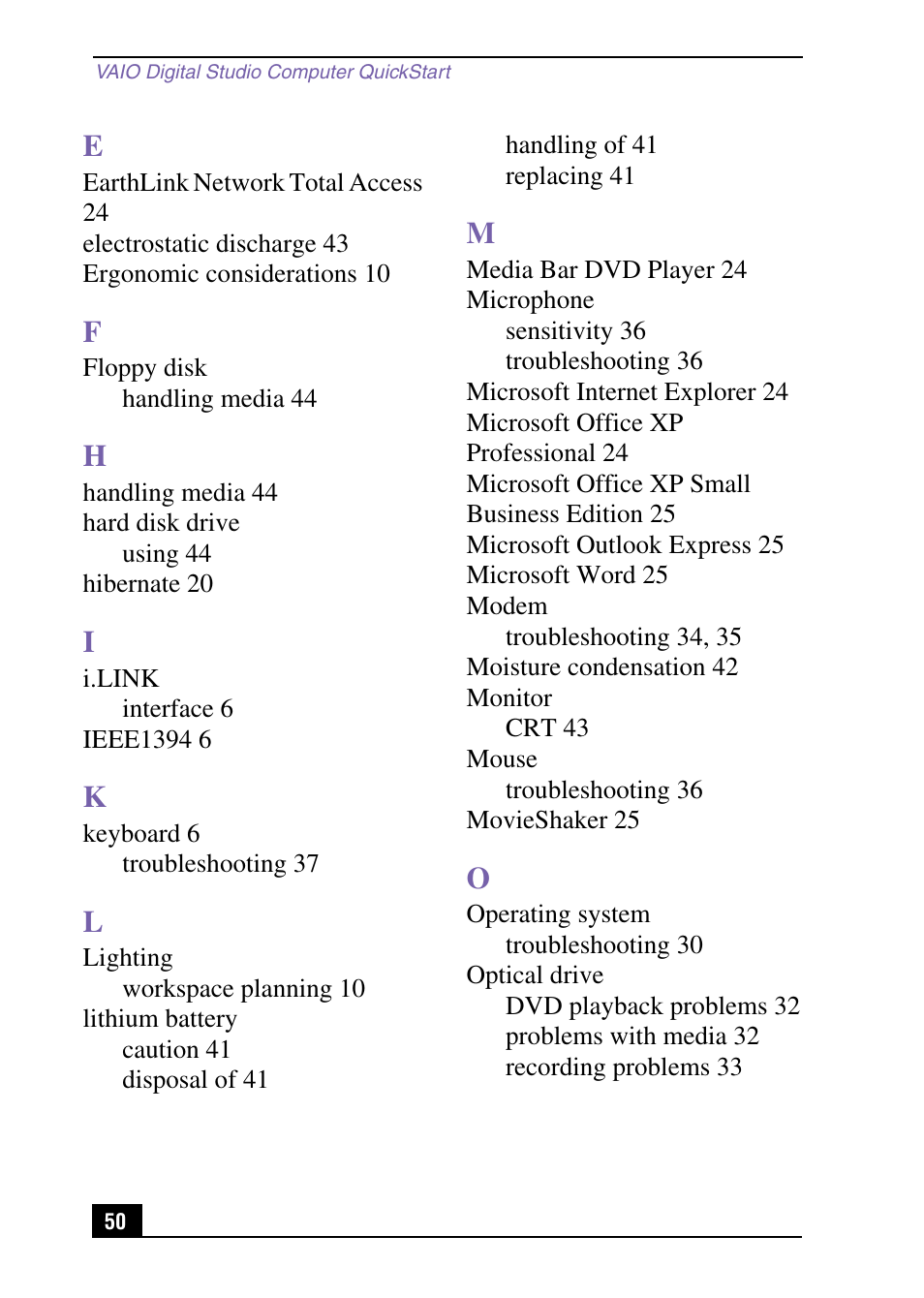 Sony PCV-RX571 User Manual | Page 50 / 56