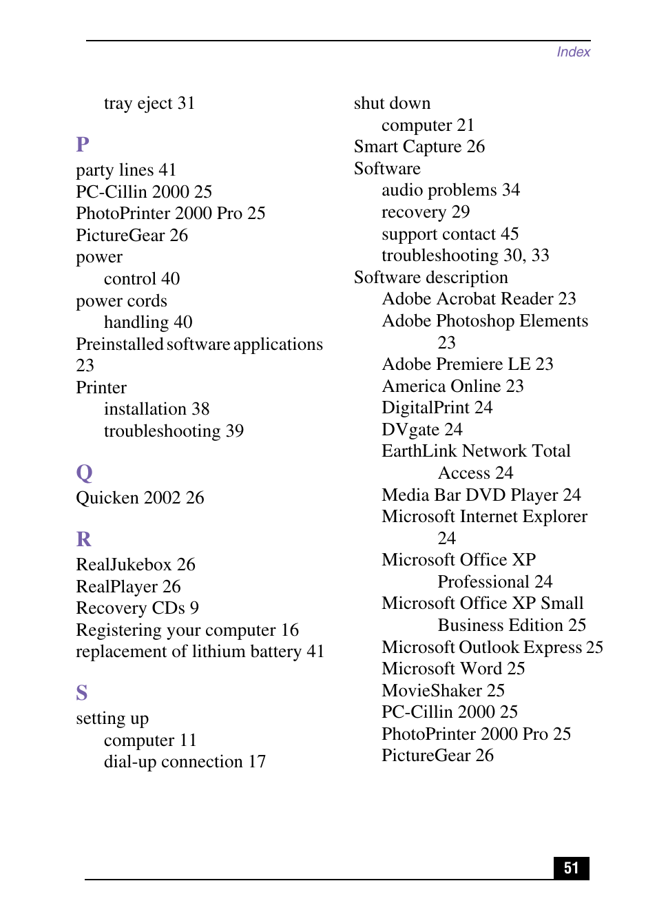 Sony PCV-RX571 User Manual | Page 51 / 56